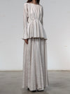 Mutedance 25 Autumn/Winter Waisted Swing Skirt Plant-dyed Highly Handcrafted MD-MD25FW86-hoary